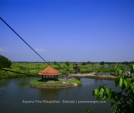 Top View dari tower flying fox Kusuma Tirta Minapolitan